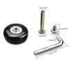 F-ber Suitcase Luggage Wheels Replacement Kit 50mm x 18mm/1.97" x 0.7" with ABEC 608zz Inline Outdoor Skate, One Set of (2) Wheels (OD:50 W:18 ID:6 Axles:30 & 35mm) view 2