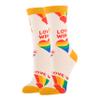 ooohyeah Women's Novelty Crew Pride Socks, Funny Crazy Silly Casual Dress Cotton view 1