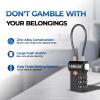 SURE LOCK TSA Approved Luggage Locks with Open Alert Indicator, 3 Digit Combination Cable Travel Lock for Suitcase, Backpack, Gym Locker, Toolbox, Carry On & Travel Bag(Black 2 Pack) view 4