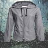 Avoogue Raincoat Women Lightweight Waterproof Rain Jackets Packable Outdoor Hooded Windbreaker Running Coat (Grey XXL) view 2