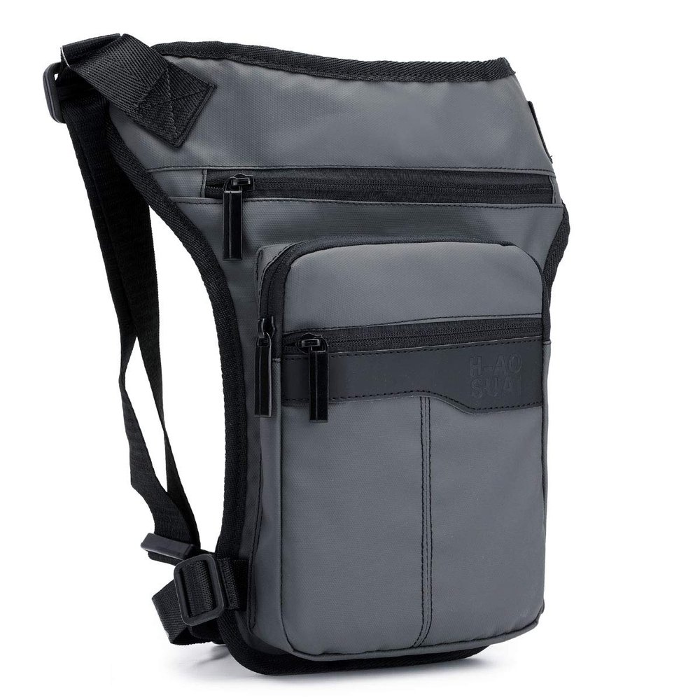 ITEPT Outdoor Cycling Leg Bag Sports Fanny Pack Fashion Casual Single Shoulder Crossbody Bag Fashion Chest Bag (Gray)