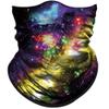 Obacle Seamless Bandana for Rave Face Mask Dust Wind UV Sun Protection Neck Gaiter Tube Mask Bandana for Women Men Festival Party Motorcycle Riding Fishing Outdoor (Starry Sky Gold Purple Black 10) view 1