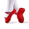 Daydance Red Kids Ballet Slippers Girls Soft Split Sole Ballet Flats Dance Shoes view 1