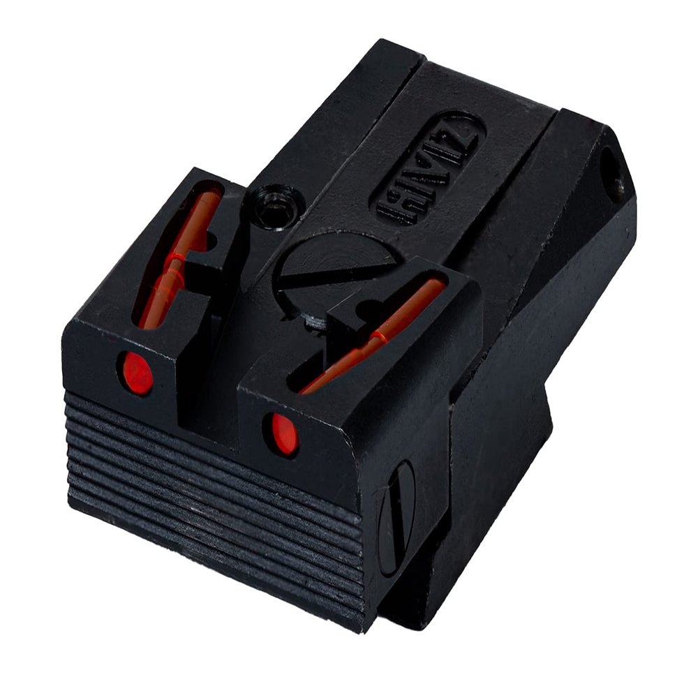 HIVIZ RM2009 Adjustable Rear Sight for Ruger Mark I, II, III, IV  Fiber Optic Rear Sight with Interchangeable LitePipes