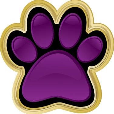 Crown Awards .75" x.75 Paw Print Pins, Paw Print Lapel Pins Great Purple Paw Insert Pin for School Events Gold 20 Pack Prime