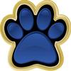 Crown Awards .75" x.75 Paw Print Pins, Paw Print Lapel Pins Great Blue Paw Print Insert Pin for School Events Gold 50 Pack Prime view 1