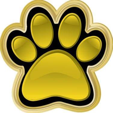 Crown Awards .75" x.75 Paw Print Pins, Paw Print Lapel Pins Great Yellow Paw Insert Pin for School Events Gold 50 Pack Prime