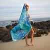 Elite Trend Microfiber Beach Towel for Adults with Bag - Extra Large 78x35 inch Lightweight Sand Free Quick Dry Towel for Travel, Swimming, Yoga, Camping (Mandala Blue) view 3