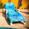 Elite Trend Microfiber Beach Towel for Adults with Bag - Extra Large 78x35 inch Lightweight Sand Free Quick Dry Towel for Travel, Swimming, Yoga, Camping (Mandala Blue) view 4