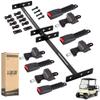 10L0L 2-Point Golf Cart Seat Belts, 42" Retractable Belts with Bracket Street-Legal Upgrades Fits Most (2+2) /(4+2) Passenger for Yamaha EZGO TXT Club Car DS Golf Carts Front/Rear Seat view 1