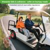 10L0L 2-Point Golf Cart Seat Belts, 42" Retractable Belts with Bracket Street-Legal Upgrades Fits Most (2+2) /(4+2) Passenger for Yamaha EZGO TXT Club Car DS Golf Carts Front/Rear Seat view 2