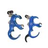 Archery Release Aid Fully Automatic Aluminum Alloy 3 or 4 Finger Release Aid Stainless Steel Release Aid Left or Right Hand for Compound Bow Hunting Shooting Target Trigger (Blue) view 3