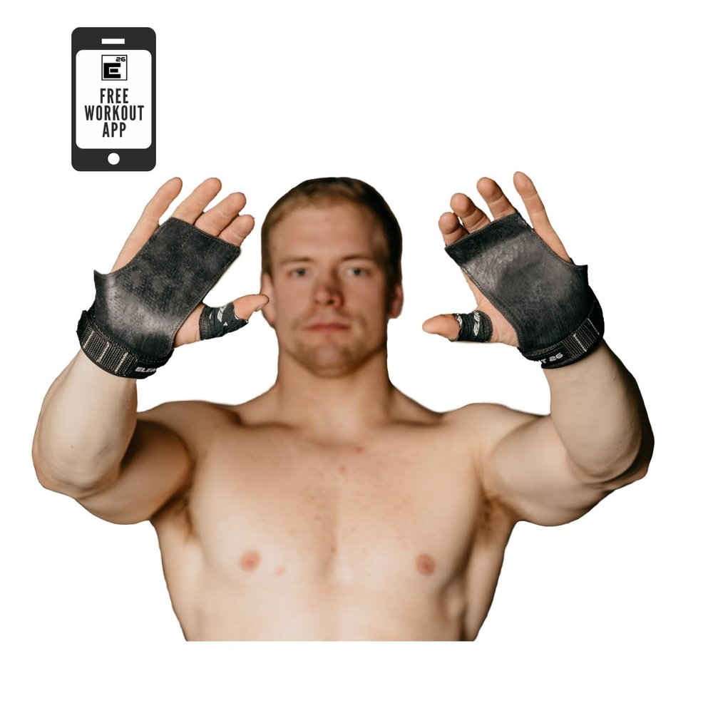 Element 26 IsoGrip Hand Grips for WODs, Gymnastics, Weight Lifting, and Cross Training - Cross Training Gloves - Tactical Grips for Men and Women (Large, IsoGrip with Loops)