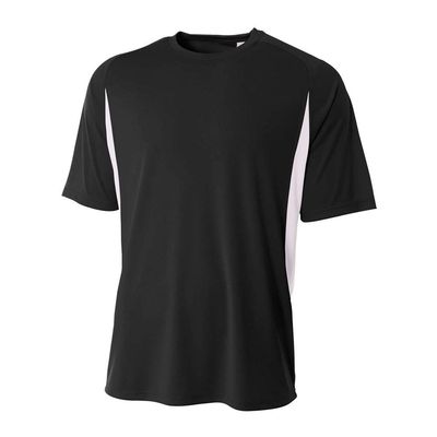A4 Sportswear Adult Medium Black/White Cooling Tee