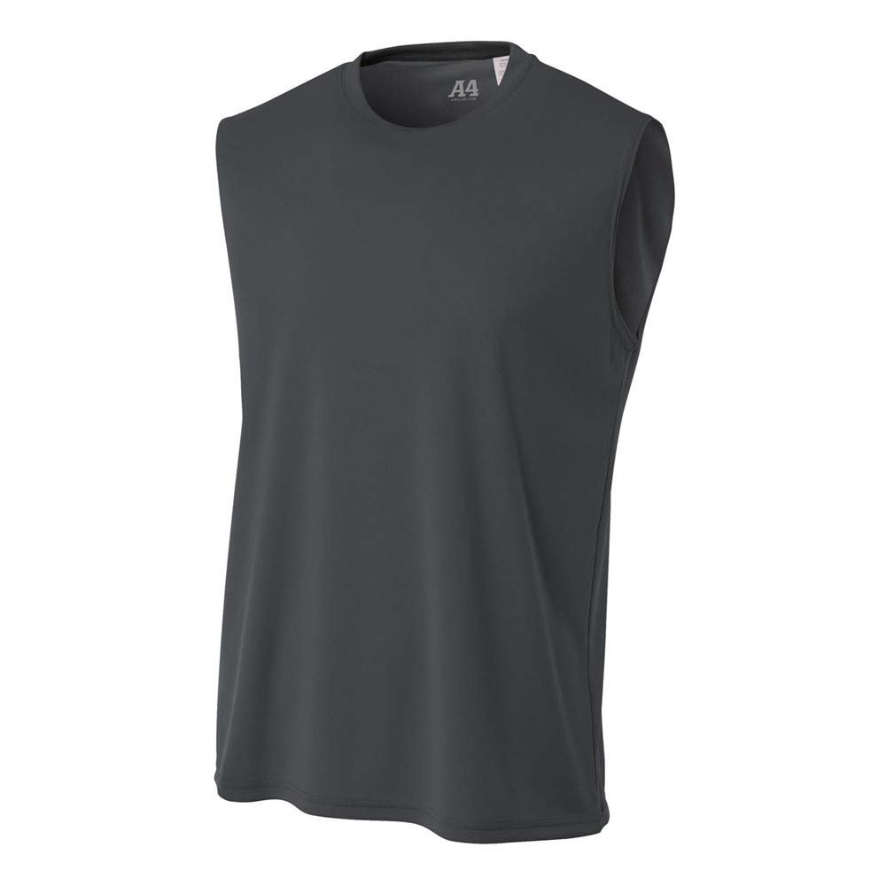 A4 Sportswear Adult 3XL Graphite Cooling Muscle Tee