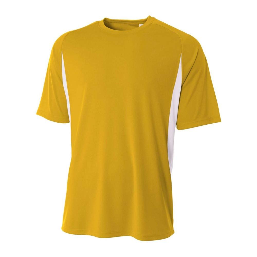 A4 Sportswear Adult XL Gold/White Cooling Tee