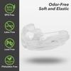 Sport Mouth Guard Youth Adult, Mouthguard for Braces Sparring Mouth Guard, Double Braces, Soft, No Boiling RequiredFootball, Taekwondo, Jujitsu and Karate view 4