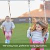 WAREMAID Set of 2 Heavy Duty 180 Swing Hangers, Stainless Steel Swing Hook for Ceiling Wooden Porch Swing Hanging kit Playground Gym Rope Boxing Bag Hammock Chair Yoga Swing Mount 1000 lb Capacity view 3
