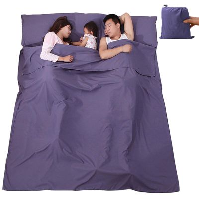 V VILISUN Sleeping Bag Liner, Lightweight Portable, Soft Travel and Camping Sheet, with Compact and Carry Bag, for Travel, Hotel