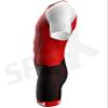 Sparx Mens Elite Aerosuit Triathlon Suit Mens Short Sleeve Tri Suit Skinsuit (Red, 3XL) view 3