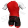 Sparx Mens Elite Aerosuit Triathlon Suit Mens Short Sleeve Tri Suit Skinsuit (Red, 3XL) view 4