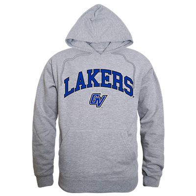GVSU Grand Valley State Lakers NCAA Men's Campus Hoodie Fleece Sweatshirt - Heather Grey, XX-Large