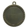 10 Pack of 2-1/2 inch Diameter Die-Cast Metal Antique Gold DIY Blank Insert Star Medals and Attached Red White and Blue Neck Ribbons. view 4
