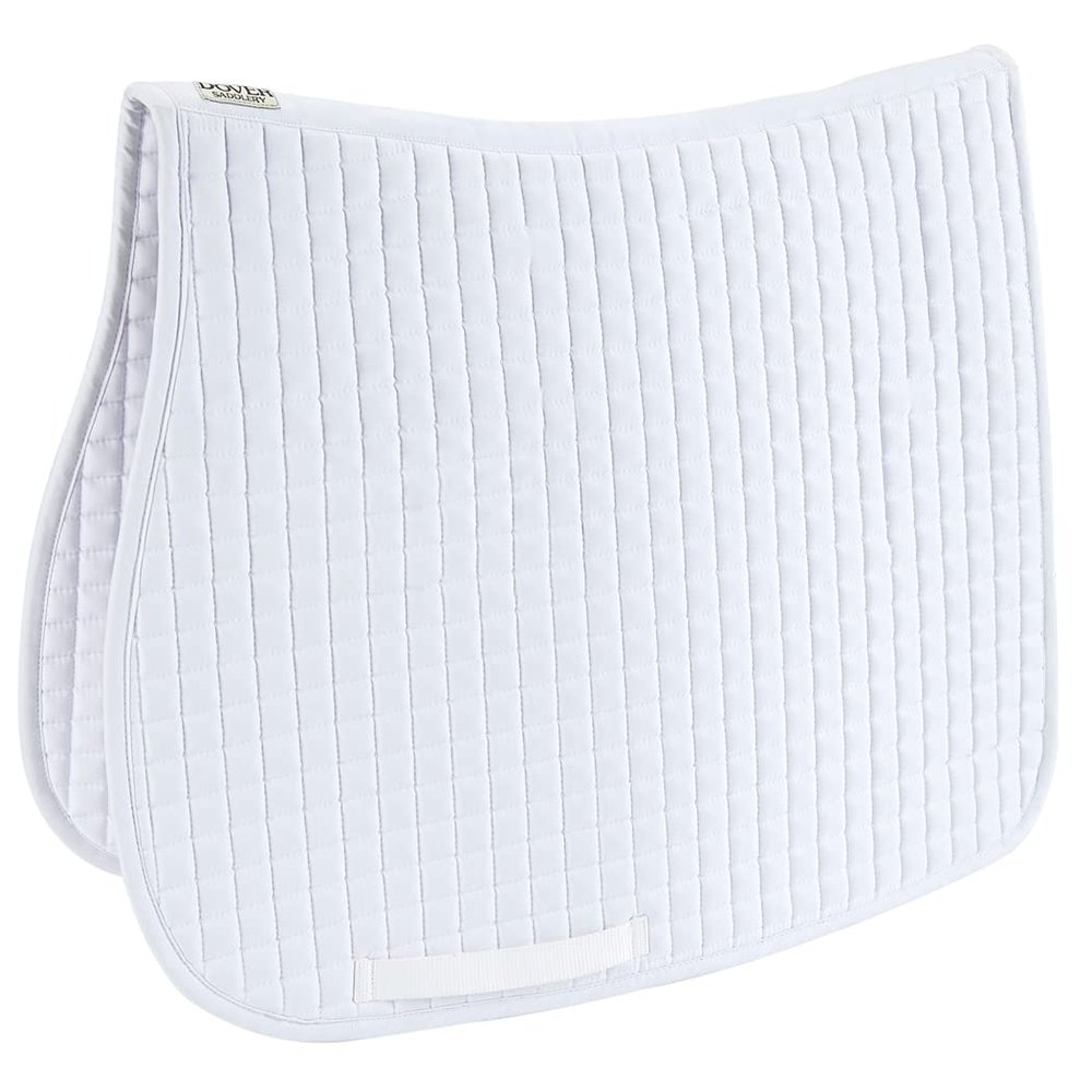 Dover Saddlery DS Quilted Dressage Pad, Color: White, Size: Dress