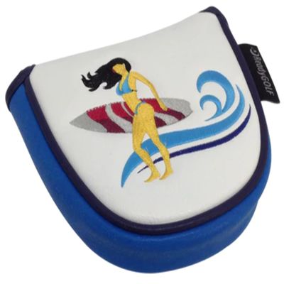 ReadyGolf: Surfer Girl Embroidered Putter Cover by ReadyGOLF - Mallet