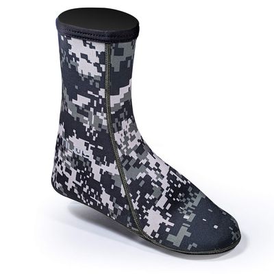 Tilos 3mm Tall Neoprene Socks - Hypoallergenic, Non-Slip, Durable Water Socks for Diving, Snorkeling, Water Aerobics & More (Small, Digital Green)