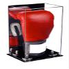 Better Display Cases Acrylic Vertical Boxing Glove Display Case with Mirror Case, Silver Risers and Black Base 8" x 6" x 14" (A092/V18) view 1
