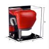 Better Display Cases Acrylic Vertical Boxing Glove Display Case with Mirror Case, Silver Risers and Black Base 8" x 6" x 14" (A092/V18) view 2