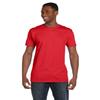 4.5 oz. 100% Ringspun Cotton Nano-T T-Shirt (4980) Athletic Red, XL view 2