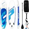 Goplus Inflatable Stand Up Paddle Board, 10FT/10.5FT/11FT SUP with Accessory Pack, Adjustable Paddle, Carry Bag, Fin, Hand Pump, Leash, Repair Kit (Sky Blue, 10 FT) view 1
