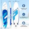 Goplus Inflatable Stand Up Paddle Board, 10FT/10.5FT/11FT SUP with Accessory Pack, Adjustable Paddle, Carry Bag, Fin, Hand Pump, Leash, Repair Kit (Sky Blue, 11 FT) view 2
