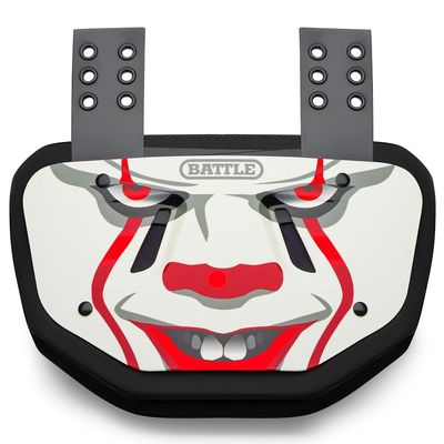 Battle Clown Chrome Football Back Plate - Adult