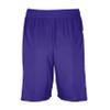 Augusta Sportswear Youth Step-Back Basketball Shorts, Purple/White, L view 2