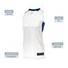 Augusta Sportswear Womens Step-Back Basketball Jersey, White/Navy, XL view 3