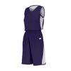 Ladies Undivided Single Ply Reversible Jersey Purple/White L view 2