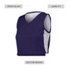 Ladies Undivided Single Ply Reversible Jersey Purple/White L view 3