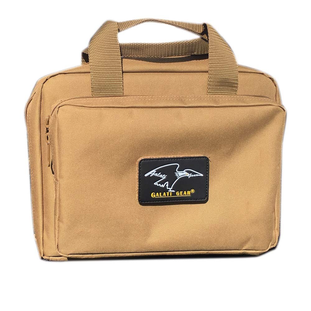 Galati Gear Deluxe Pistol Case, Coyote Brown, DPC128CB