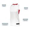 Augusta Sportswear Womens Step-Back Basketball Jersey, White/Red, L view 4