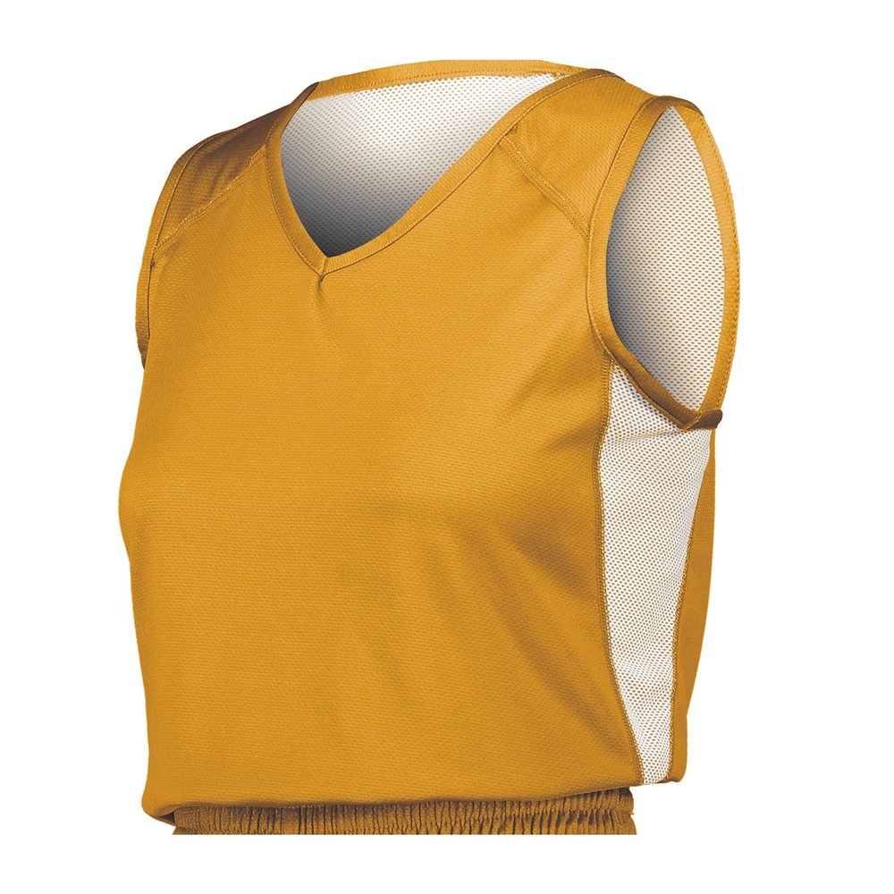 Russell Athletic Ladies Undivided Single Ply Reversible Jersey Gold/White XL