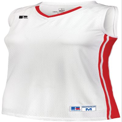 Russell Athletic Ladies Legacy Basketball Jersey White/True Red S