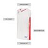 Legacy Basketball Jersey White/True Red XL view 4