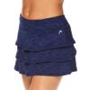 HEAD Women's Athletic Tennis Skort - Performance Training & Running Skirt - Scallop Medieval Blue Sea, Large view 1