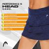 HEAD Women's Athletic Tennis Skort - Performance Training & Running Skirt - Scallop Medieval Blue Sea, Large view 2