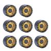 CLAS FOX 95A Speed/Derby Wheels Aluminum Roller Skate Wheels Indoor Roller Replacement wheel (Set of 8) (Black PU Gold Core) view 2