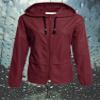 Avoogue Rain Jackets Women Lightweight Waterproof Raincoat Packable Outdoor Hooded Windbreaker Slim Fited Jackets(Wine Red S) view 2