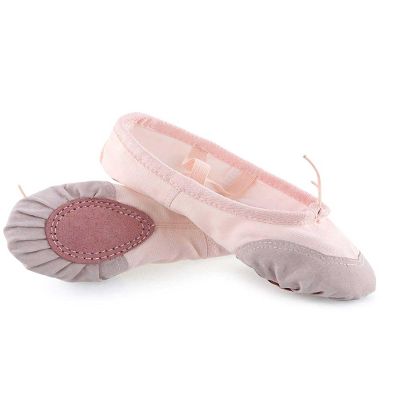 Daydance Light Pink Women Ballet Shoes Soft Split Sole Ballet Slippers Dance Flats